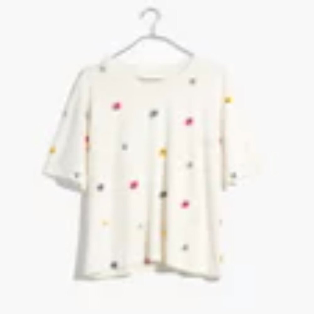 Madewell Easy Crop Tee in Confetti Floral